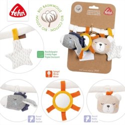 Fehn Nature Stroller Chain Toy - Hanging Figures for Strollers, Car Seats, or Cribs - Accessories for Babies and