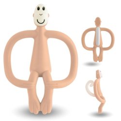 Matchstick Monkey Original Teething Ring Baby Teething Aid with Soft Nubs