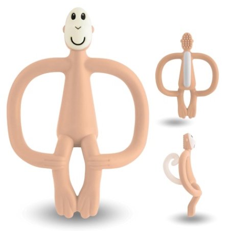 Matchstick Monkey Original Teething Ring Baby Teething Aid with Soft Nubs
