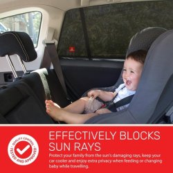Royal Rascals Car Window Shades for Baby - Pack of 2