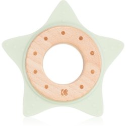 Kikkaboo Silicone And Wood Teether Star Mint 1 Piece