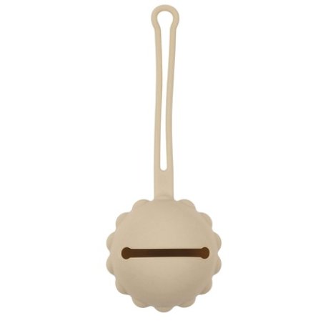 Nattou Silicone Pacifier Holder Practical Pacifier Case for All Models BPA-Free Beige