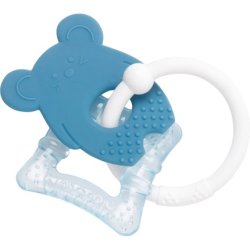 Nattou Teether With Cooling Part Blue Mouse 3 M 1 Piece