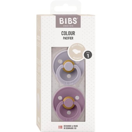 BIBS Colour Anatomical Soother BPA Free Dummy Pacifier Orthodontic Nipple Natural Rubber Latex Made in Denmark 0-6