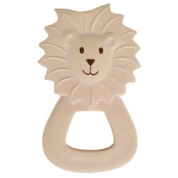 Tikiri Natural Soft Rubber Teething Toy Ring Gum Soother Lion