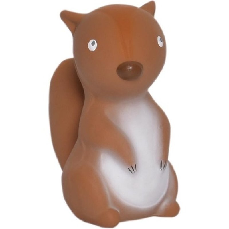Tikiri Rattle Squirrel Junior 10 Cm Rubber Brown