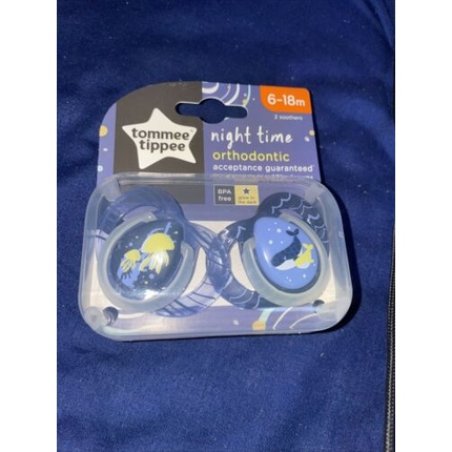 Tommee Tippee Night Time Soothers, 6-18 Months, 2 Pack