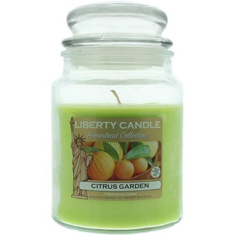 Liberty Candles Citrus Garden Candle 510g Glass Jar With Lid