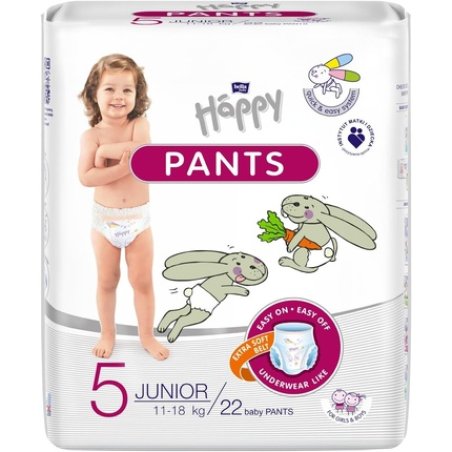 Bella Baby Happy Pants Size 5 Junior 11-18 Kg 22 Pieces