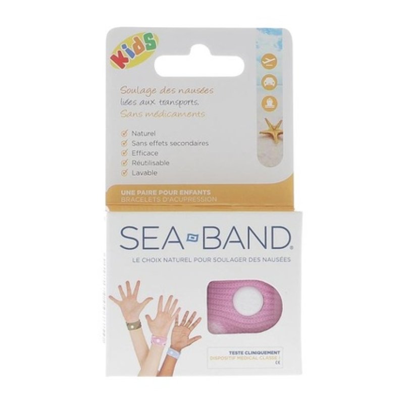 Seaband Travel Sickness For Children Pink Effective Relief For Motion Sickness