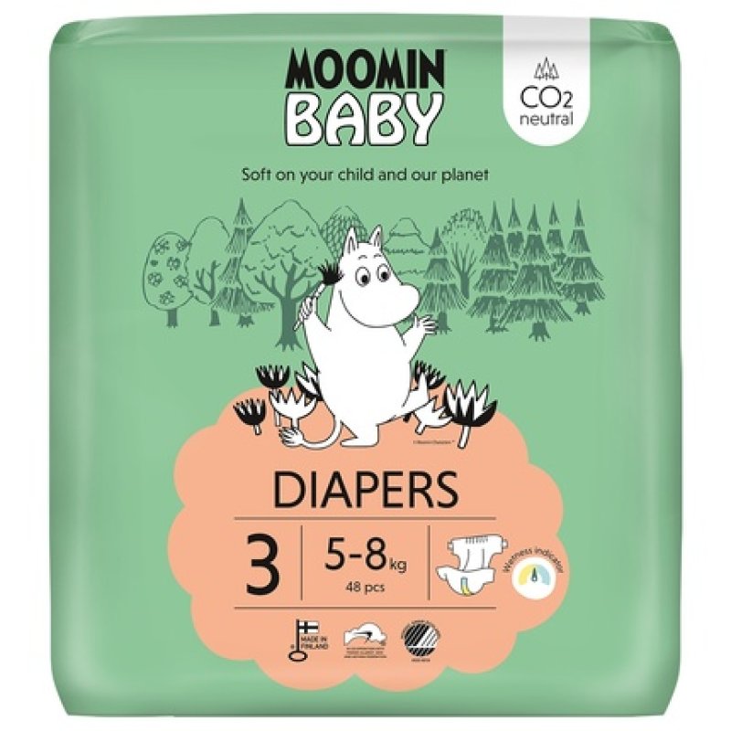 Moomin Baby Diapers Size 3 5-8 Kg