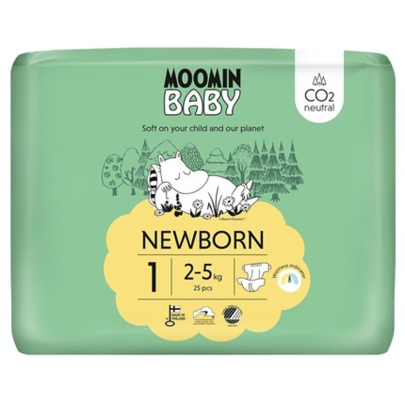 Moomin Baby Diapers Size 1 2-5 Kg