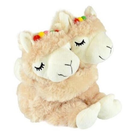 Llama Huggies Low Pile Plush Cover with Detachable Wheatbag Heat Pack Heatable