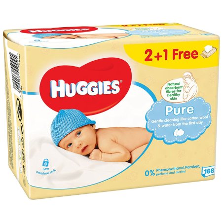 Huggies Pure lingette pour bébés 168 pièce(s)