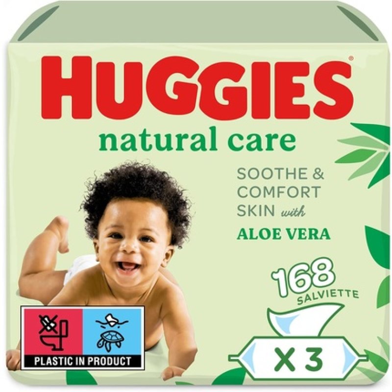 Huggies Natural Care Baby Wipes 168 Units - Buy 2 Get 1 Free