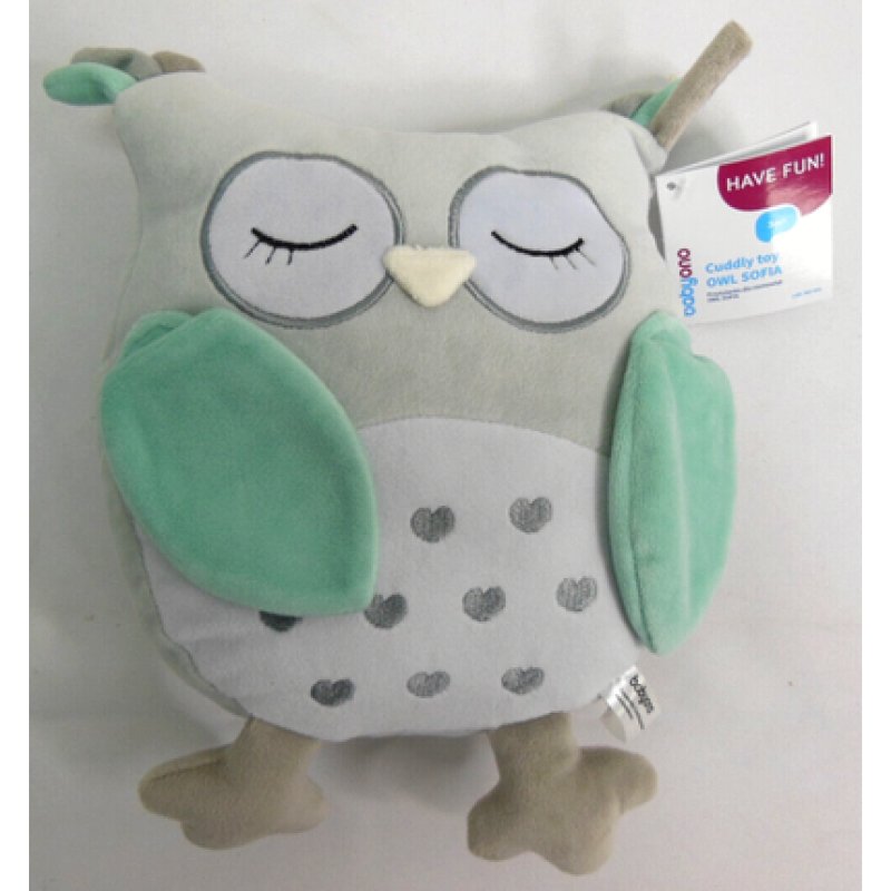 Babyono Sofia Owl Stuffed Animal Toy Cuddly Multicolor