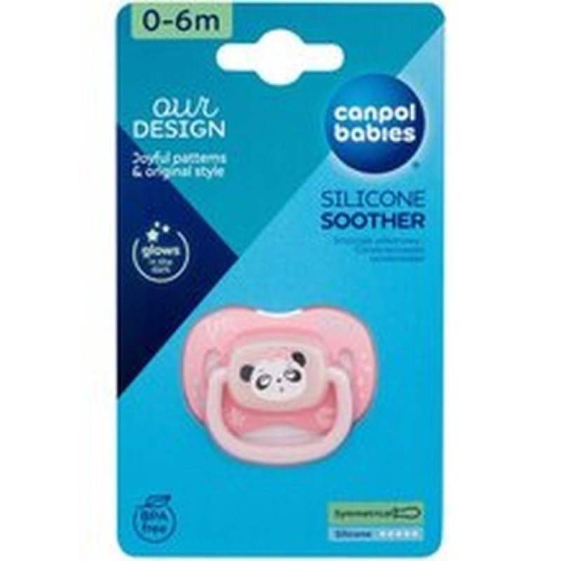 Canpol Babies Exotic Animals Silicone Soother Panda For Ages 618 Months