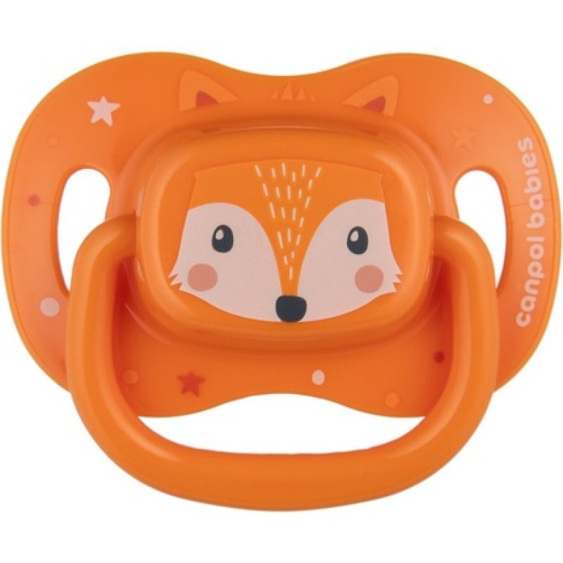 Canpol Babies Cute Animals Soother 18m Orange 1 Piece