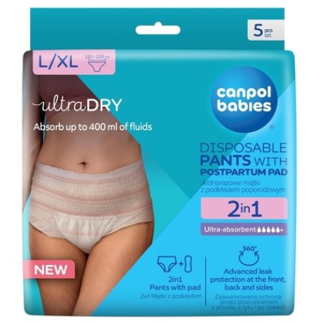 Canpol Babies Breathable Postpartum Underwear 2 In 1 With Insert Lxl
