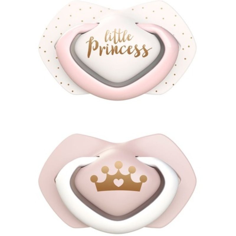 Canpol Babies Royal Baby Light Touch Pacifier Little Princess 618m 2szt K