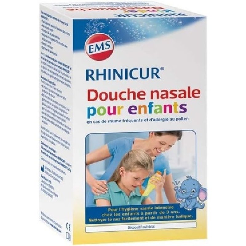 Rhinicur Children Nasal Shower and Children Nasal Rinse Salt 4 Sachets