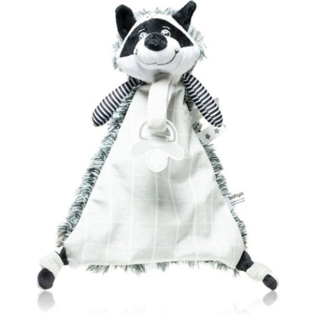 BabyOno Toy Copertina Doudou with Snap Closure - Racoon Rocky, 1 pc