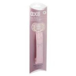 Lovi Baby Shower Soother Clip With Ribbon Girl