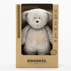 Moonie 2.0 Organic Humming Bear with Night Lamp - Gray