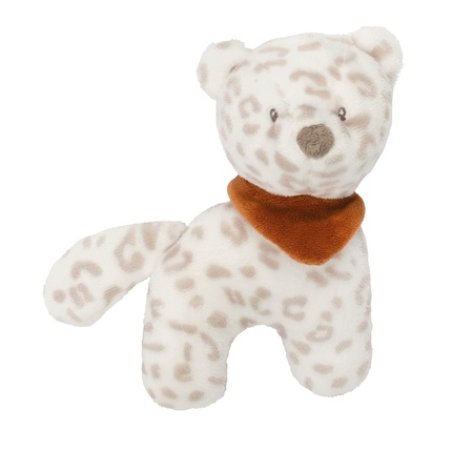 Nattou Soft Toy Rattle Snow Leopard Jungo 20cm - Vegan