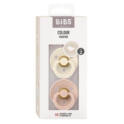 BIBS Colour Pacifier BPA-Free 6-18 Months Kiefergerechte Form Ivory/Blush