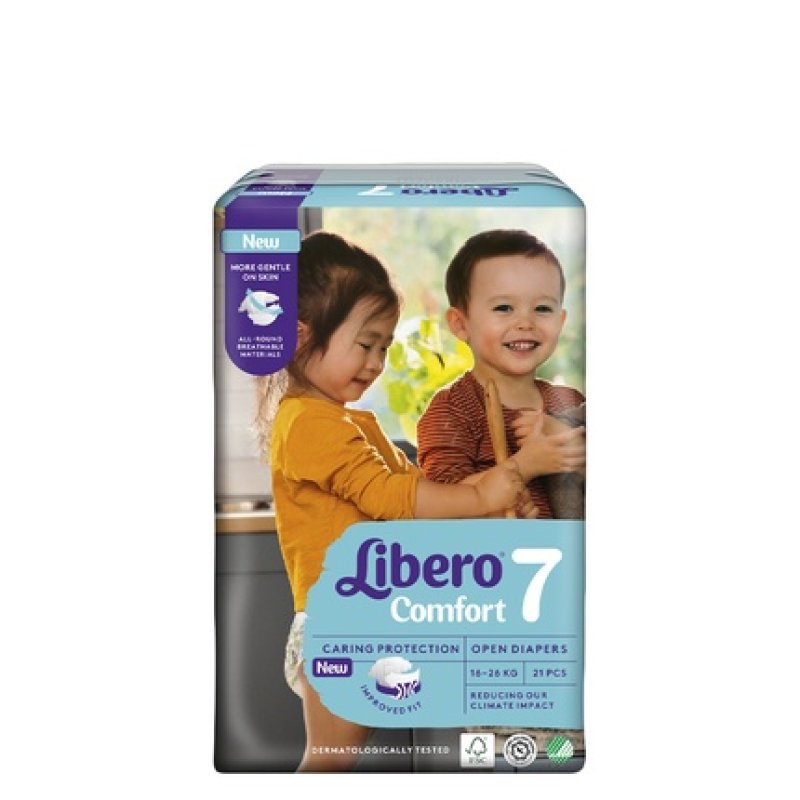 Libero Comfort 7 Diapers 1530kg 21 Units