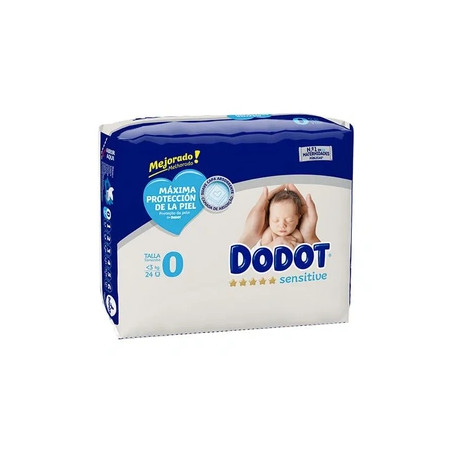 Dodot Dodot Sensitive R Newborn 025 Kg 24 Units
