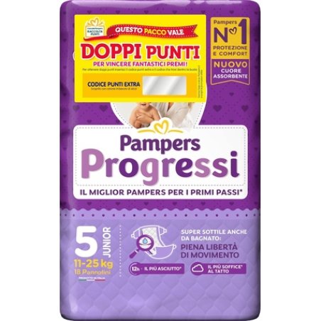 Pampers Progress Junior Size 5 Diapers