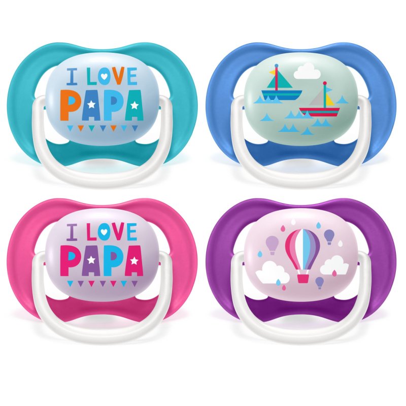 Avent Philips Ultra Air Happy Orthodontic Pacifier For 618 Months 2 Pack