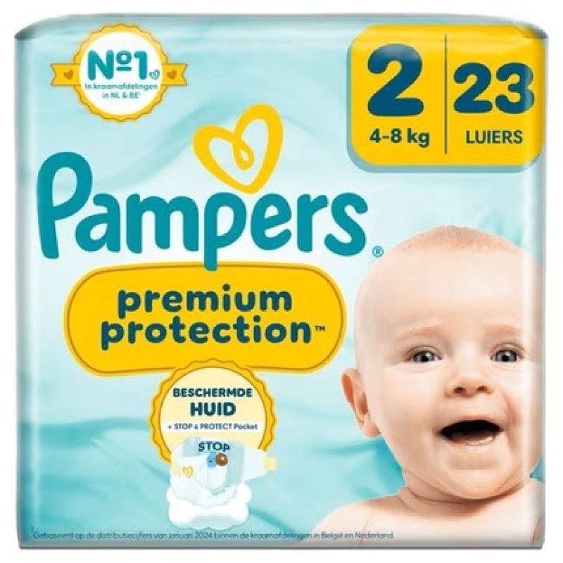 Pampers Premium Protect Size 2 Mid Pack Diapers