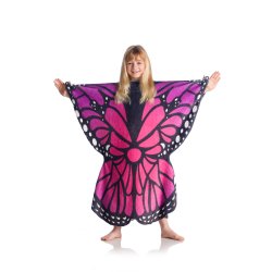Kanguru Butterfly Snuggle Blanket with Sleeves Plush Fleece Wearable Blanket