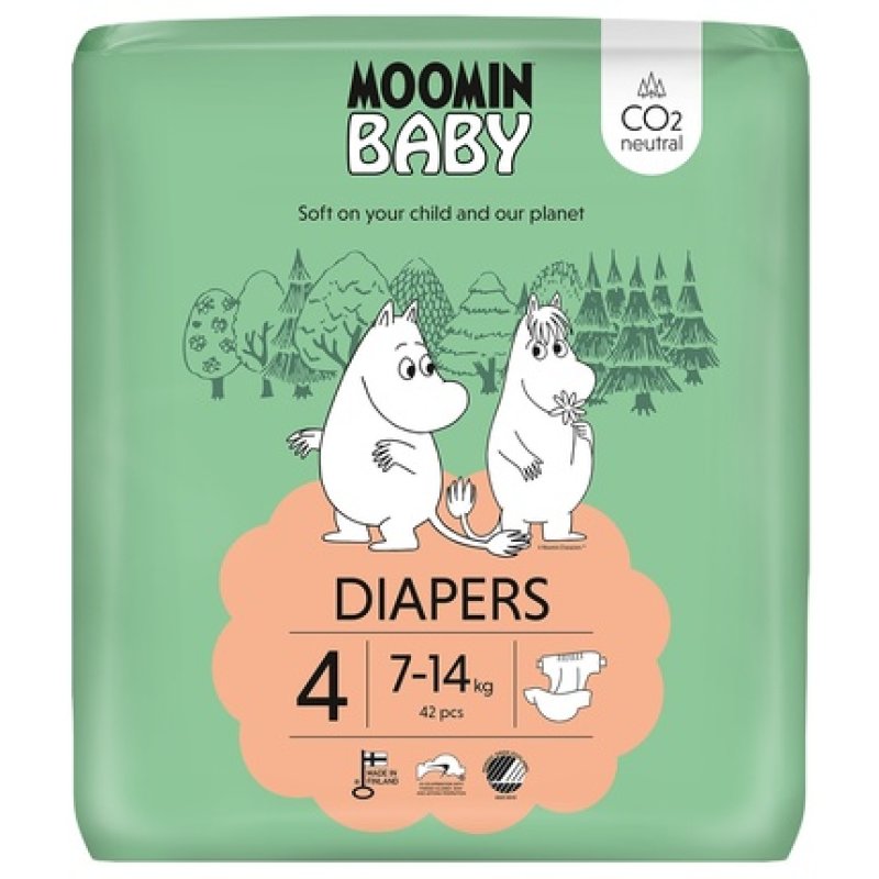 Moomin Baby Diapers Size 4 7-14 Kg