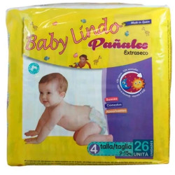 Baby Lindo Baby Lindo Diapers T4 915 Kg 26 Units