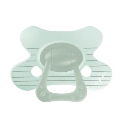 Difrax Natural Little Venture Pacifier 12 Months Stripy Mint