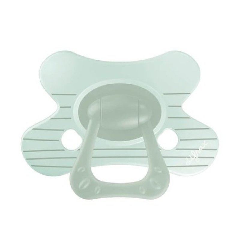 Difrax Natural Little Venture Pacifier 12 Months Stripy Mint