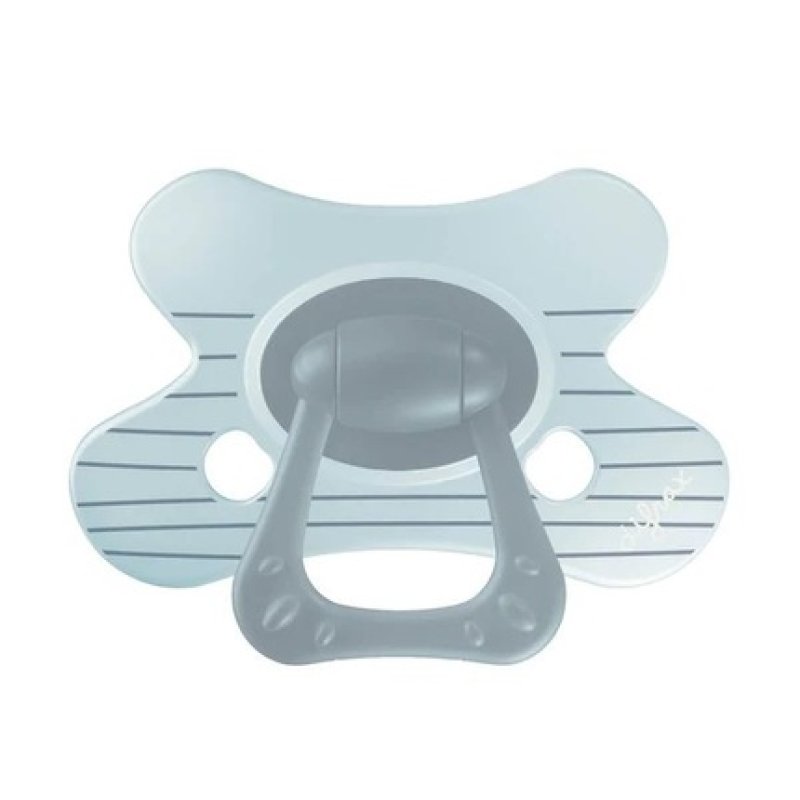 Difrax Natural Pacifier Little Venture 18 Months Stripy Blue