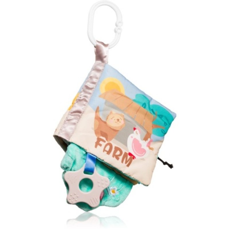 Babyono Sensory Book With Highcontrast Design And Dental Ring 1 Piece