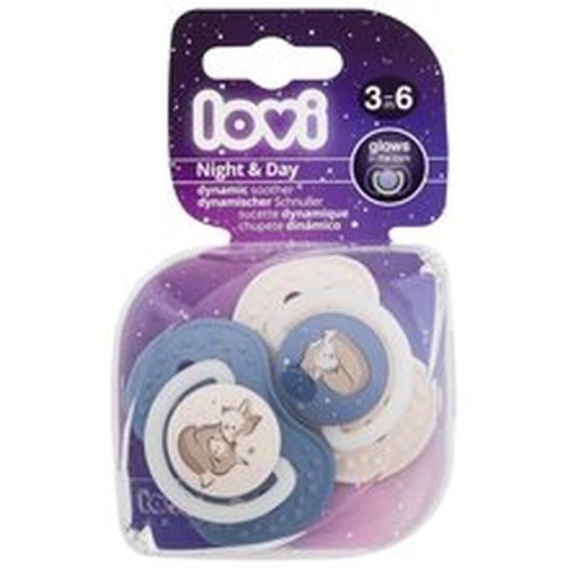 Lovi Night Day Dynamic Soother Boy Pacifier 618 Months