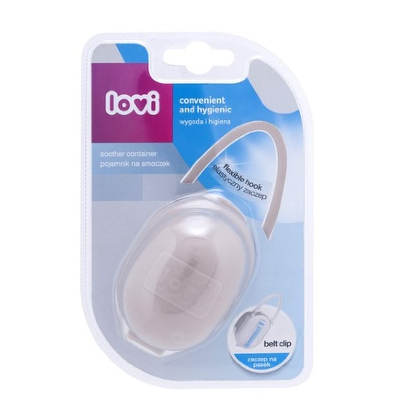 Lovi Pacifier Holder Beige, 0 Months , Two Practical Handles, Universal, Lightweight