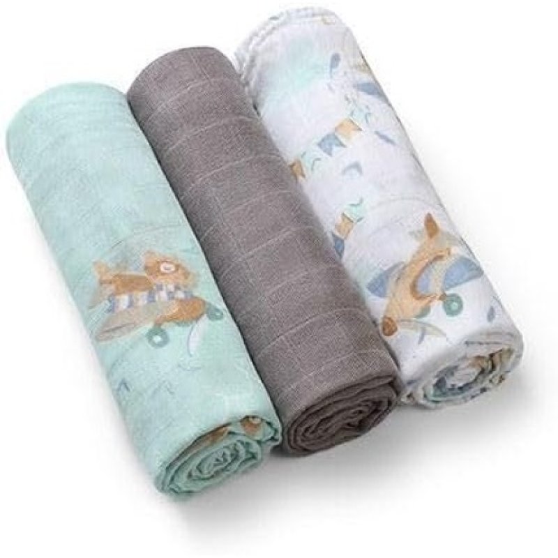 Bamboo Diapers Airplane 3 Pcs