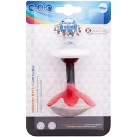 Canpol Babies Sensory Rattle With Teether Red