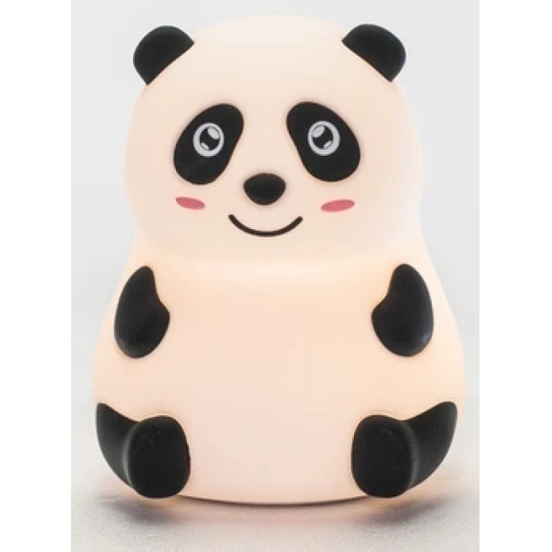 InnioGIO GIOpanda Silicone Panda Night Light for Kids - Rechargeable via Micro-USB - Decoration for Baby & Toddler