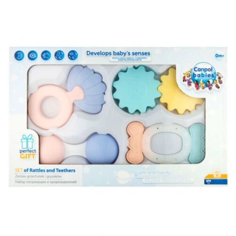 Canpol Baby's First Pastel Rattle Set