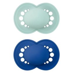 Mam Matt - Colours Of Nature X2 Silicone Pacifier 6-16 Months For Boys