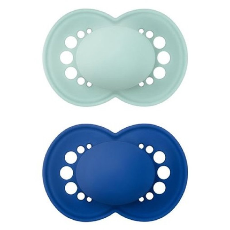 Mam Matt - Colours Of Nature X2 Silicone Pacifier 6-16 Months For Boys